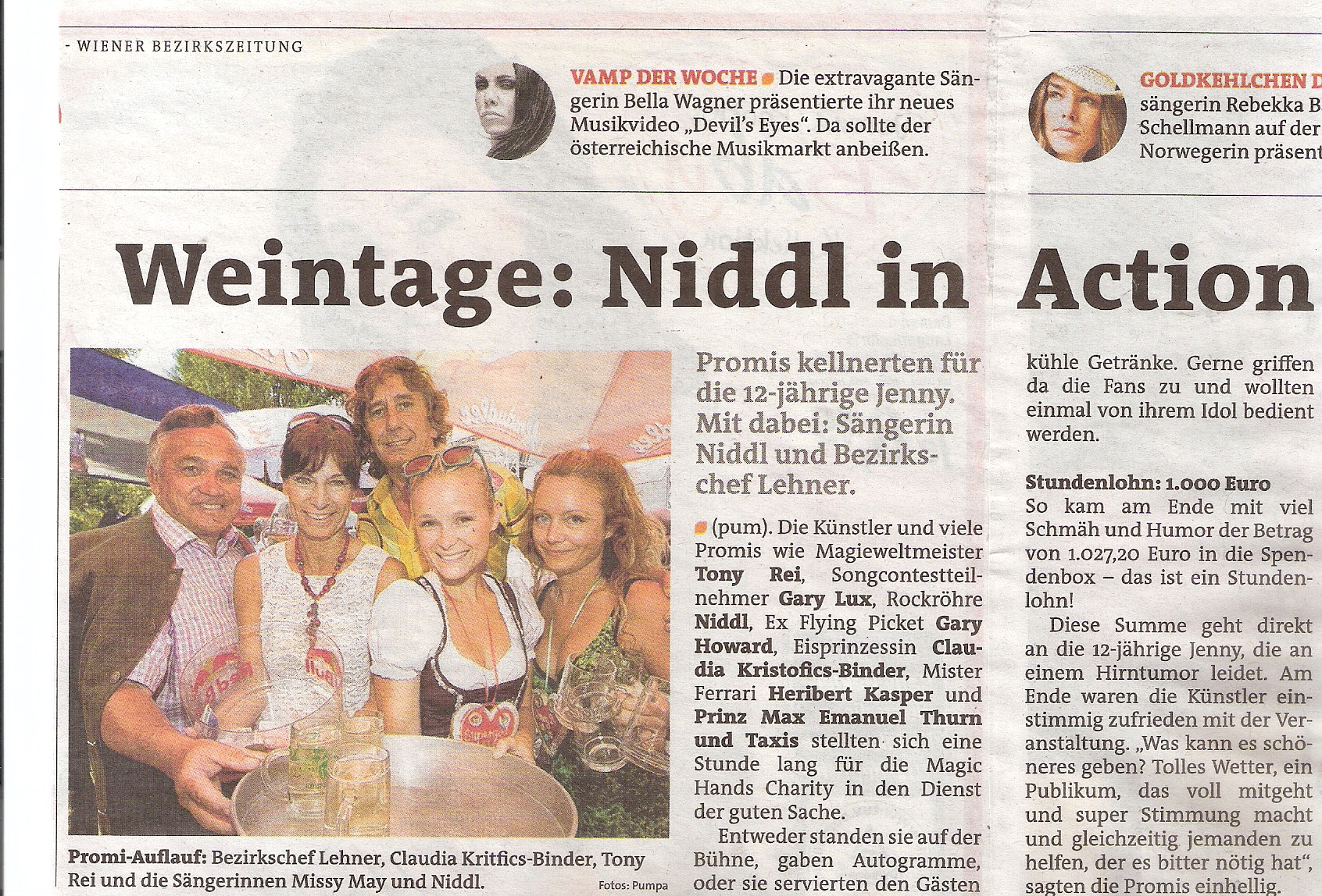 Tony Rei Magic Hands Charity