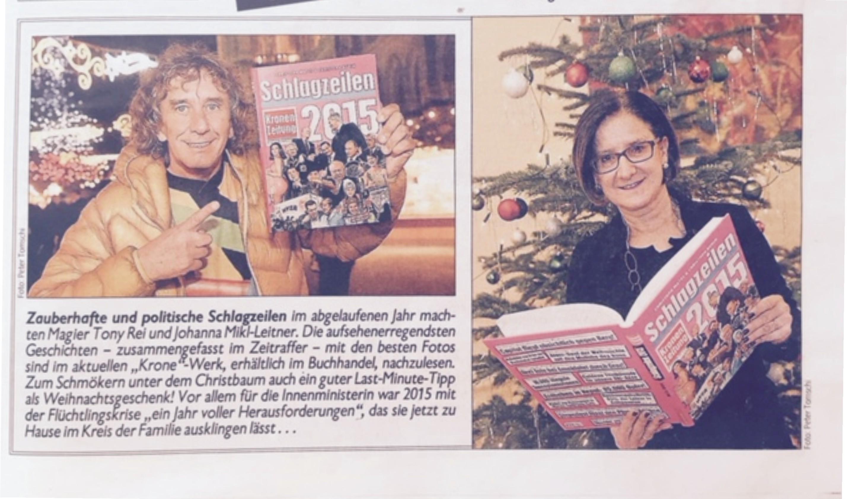 Tony Rei Krone Schlagzeilen